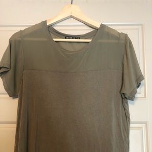 Green Mesh Top